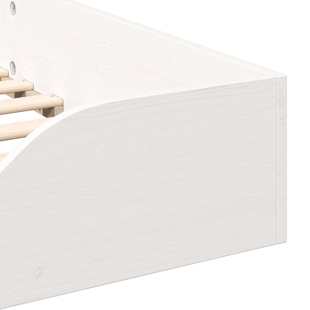 Sengestel Hvid 80 x 200 cm Massiv fyrretræ