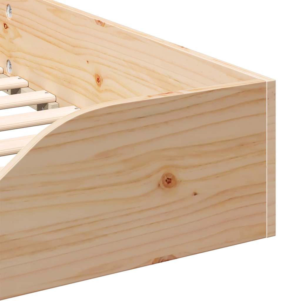 Sengestel Brun 80 x 210 cm Massiv fyrretræ