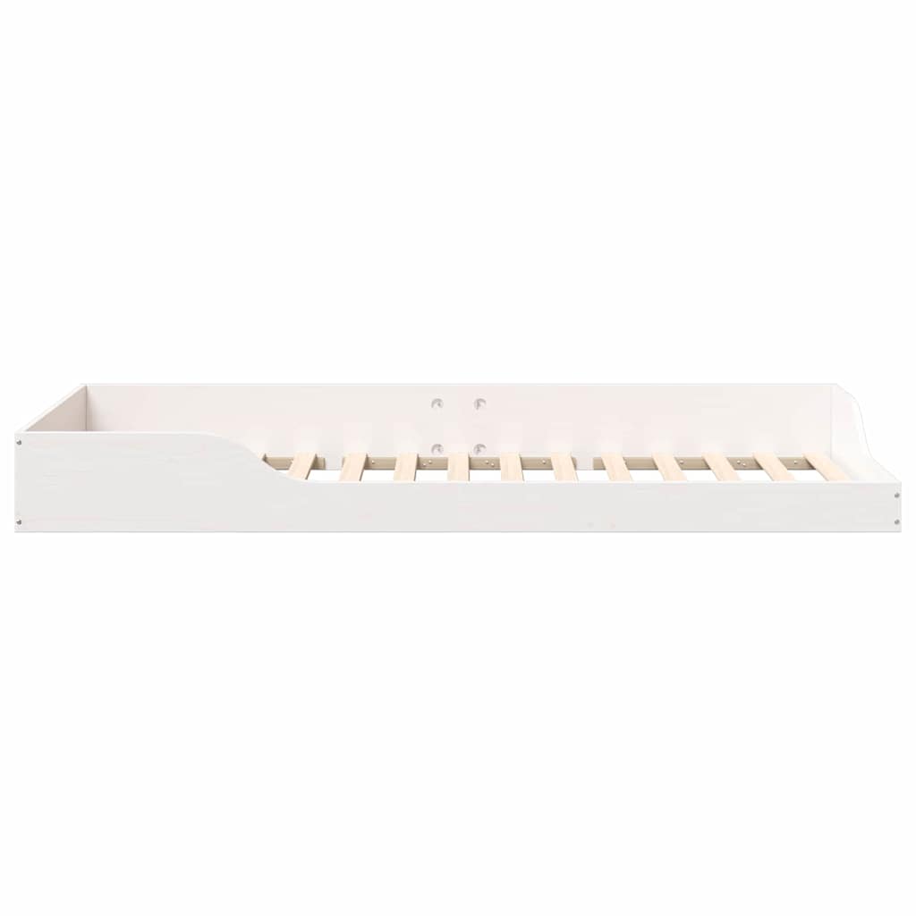 Sengestel Hvid 80 x 210 cm Massiv fyrretræ