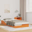Sengestel Voks brun 80 x 210 cm Massiv fyrretræ