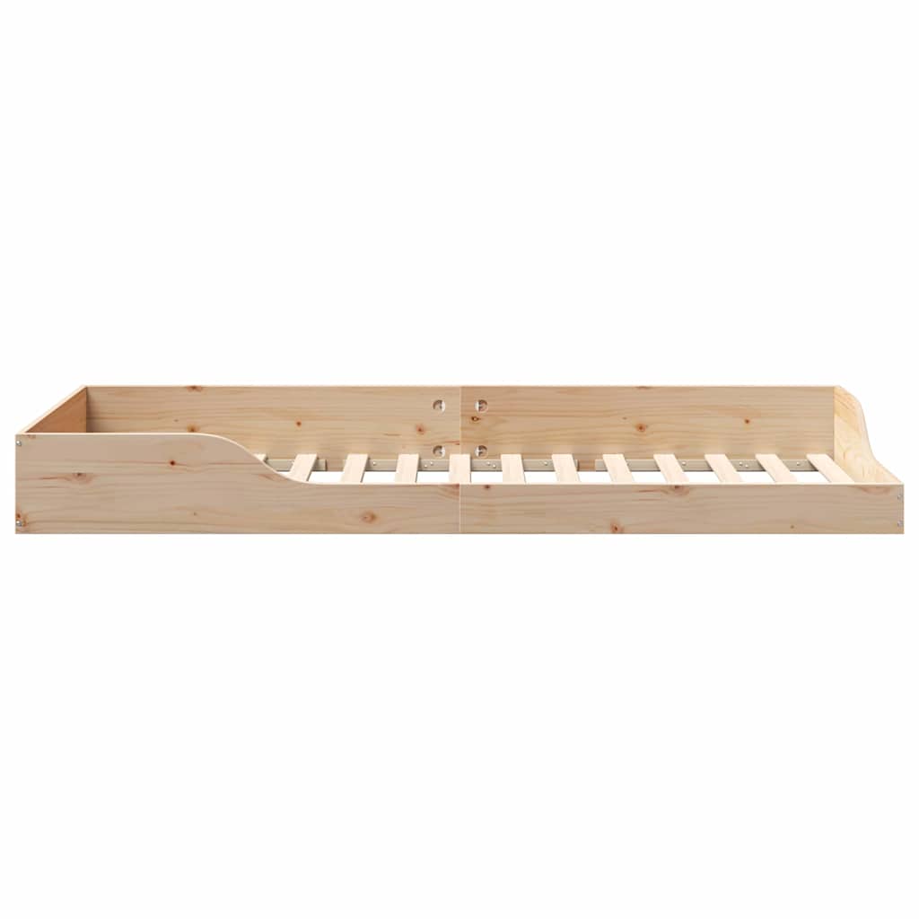 Sengestel Brun 100 x 210 cm Massiv fyrretræ