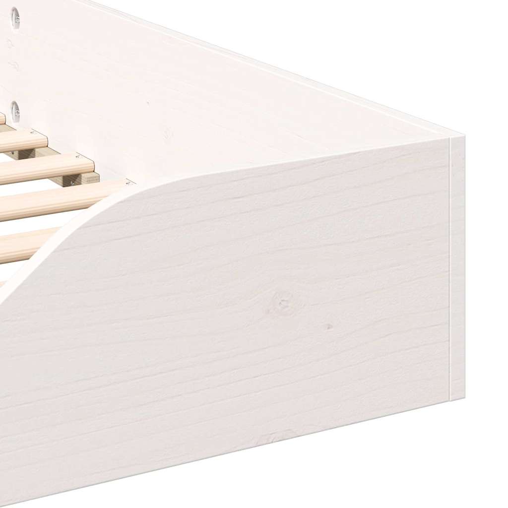 Sengestel Hvid 100 x 210 cm Massiv fyrretræ