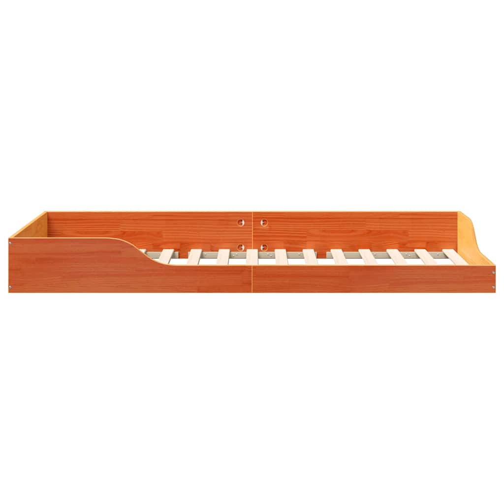 Sengestel Voks brun 100 x 210 cm Massiv fyrretræ