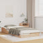 Sengestel Brun 80 x 220 cm Massiv fyrretræ
