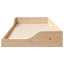 Sengestel Brun 90 x 220 cm Massiv fyrretræ