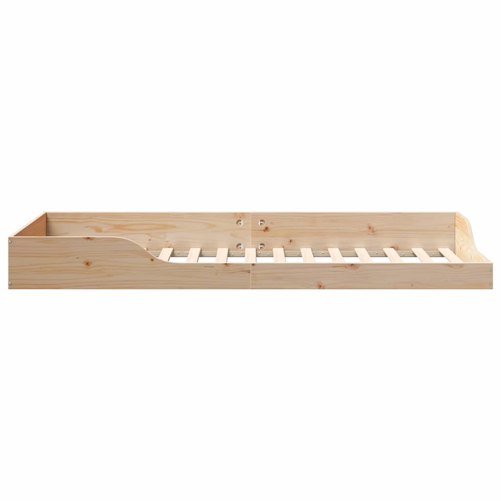 Sengestel Brun 100 x 220 cm Massiv fyrretræ