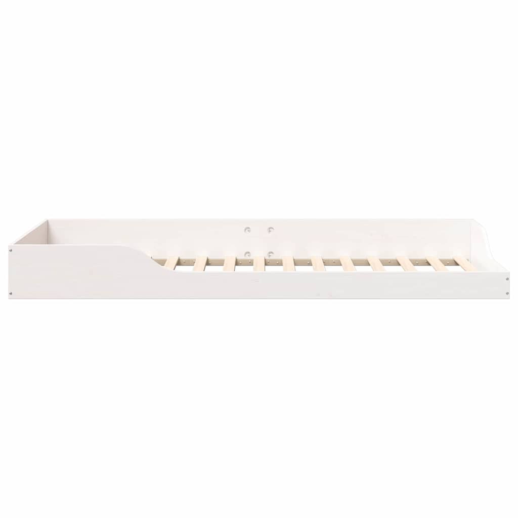 Sengestel Hvid 100 x 220 cm Massiv fyrretræ