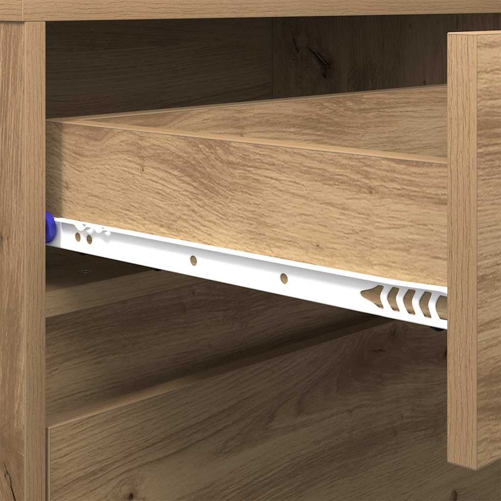 TV Enheder 2 pcs Artisan Egetræ Konstrueret træ
