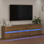 TV Enheder 2 pcs Artisan Egetræ Konstrueret træ