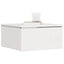 Sengebord 2 pcs Hvid 37 x 35 x 18,5 cm Massivt fyrretræ