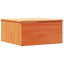 Sengebord Voks brun 37 x 35 x 18,5 cm Massivt fyrretræ