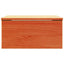 Sengebord 2 pcs Voks brun 37 x 35 x 18,5 cm Massivt fyrretræ