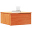Sengebord 2 pcs Voks brun 37 x 35 x 18,5 cm Massivt fyrretræ