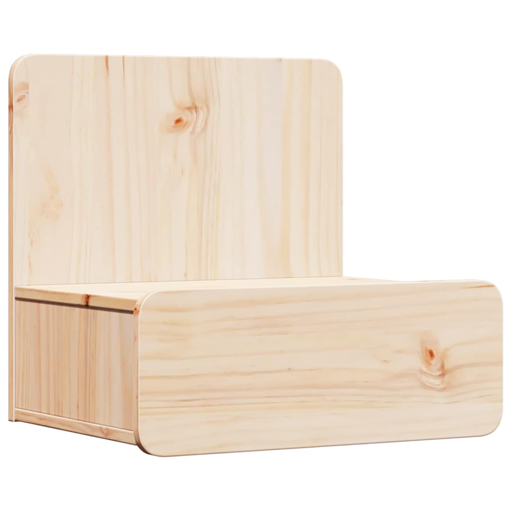 Sengebord 2 pcs Brun 44 x 32,5 x 40 cm Massivt fyrretræ