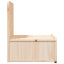 Sengebord 2 pcs Brun 44 x 32,5 x 40 cm Massivt fyrretræ