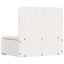 Sengebord 2 stk. Hvid 44 x 32,5 x 40 cm Massivt fyrretræ