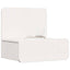 Sengebord 2 stk. Hvid 44 x 32,5 x 40 cm Massivt fyrretræ
