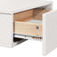 Sengebord 2 stk. Hvid 42 x 32,5 x 40 cm Massivt fyrretræ