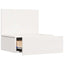 Sengebord 2 stk. Hvid 42 x 32,5 x 40 cm Massivt fyrretræ