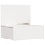 Sengebord 2 stk. Hvid 42 x 32,5 x 40 cm Massivt fyrretræ