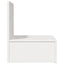 Sengebord 2 stk. Hvid 42 x 32,5 x 40 cm Massivt fyrretræ