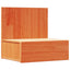 Sengebord Voks brun 42 x 32,5 x 40 cm Massivt fyrretræ
