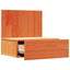 Sengebord Voks brun 42 x 32,5 x 40 cm Massivt fyrretræ