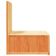 Sengebord Voks brun 42 x 32,5 x 40 cm Massivt fyrretræ