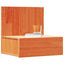 Sengebord 2 pcs Voks brun 42 x 32,5 x 40 cm Massivt fyrretræ