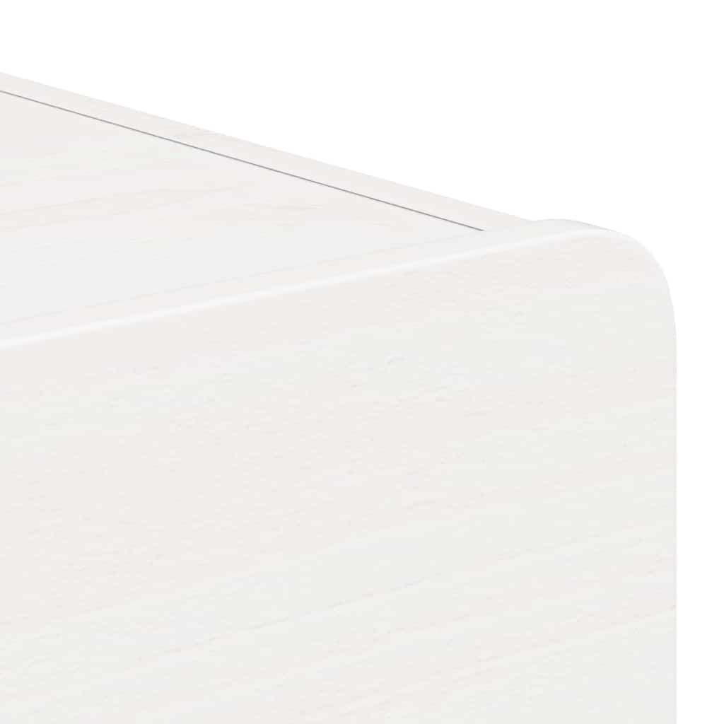 Sengebord 2 pcs Hvid 39 x 34 x 16,5 cm Massivt fyrretræ