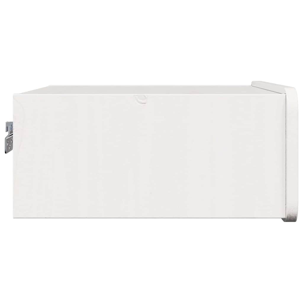 Sengebord 2 pcs Hvid 39 x 34 x 16,5 cm Massivt fyrretræ