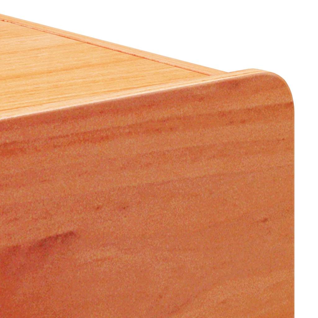 Sengebord 2 pcs Brun 39 x 34 x 33 cm Massivt fyrretræ
