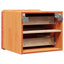 Sengebord 2 pcs Brun 39 x 34 x 33 cm Massivt fyrretræ