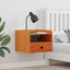 Sengebord Voks brun 38 x 36 x 29,5 cm Massivt fyrretræ