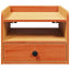 Sengebord 2 pcs Voks brun 38 x 36 x 29,5 cm Massivt fyrretræ