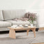 Sofabord Naturfarvet 80 x 50 x 31 cm Massivt fyrretræ