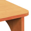Sofabord Voks brun 80 x 50 x 31 cm Massivt fyrretræ