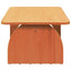 Sofabord Voks brun 80 x 50 x 31 cm Massivt fyrretræ