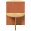 Sofabord Voks brun 50 x 40 x 50 cm Massivt fyrretræ