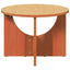 Sofabord Voks brun 50 x 50 x 35 cm Massivt fyrretræ