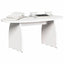 Sofabord Hvid 80 x 40 x 35 cm Massiv fyrretræ