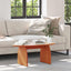 Sofabord Voks brun 80 x 40 x 35 cm Massiv fyrretræ