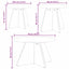 Sofabord 3 pcs Naturfarvet