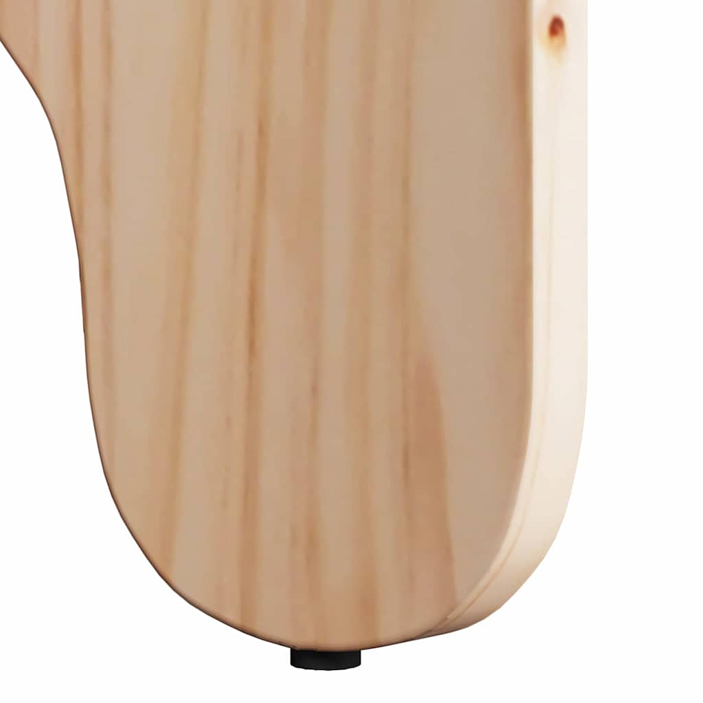 Sofabord 2 pcs Naturfarvet Massivt fyrretræ