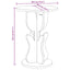 Sofabord Naturfarvet 39,5 x 39,5 x 53,5 cm Massivt fyrretræ