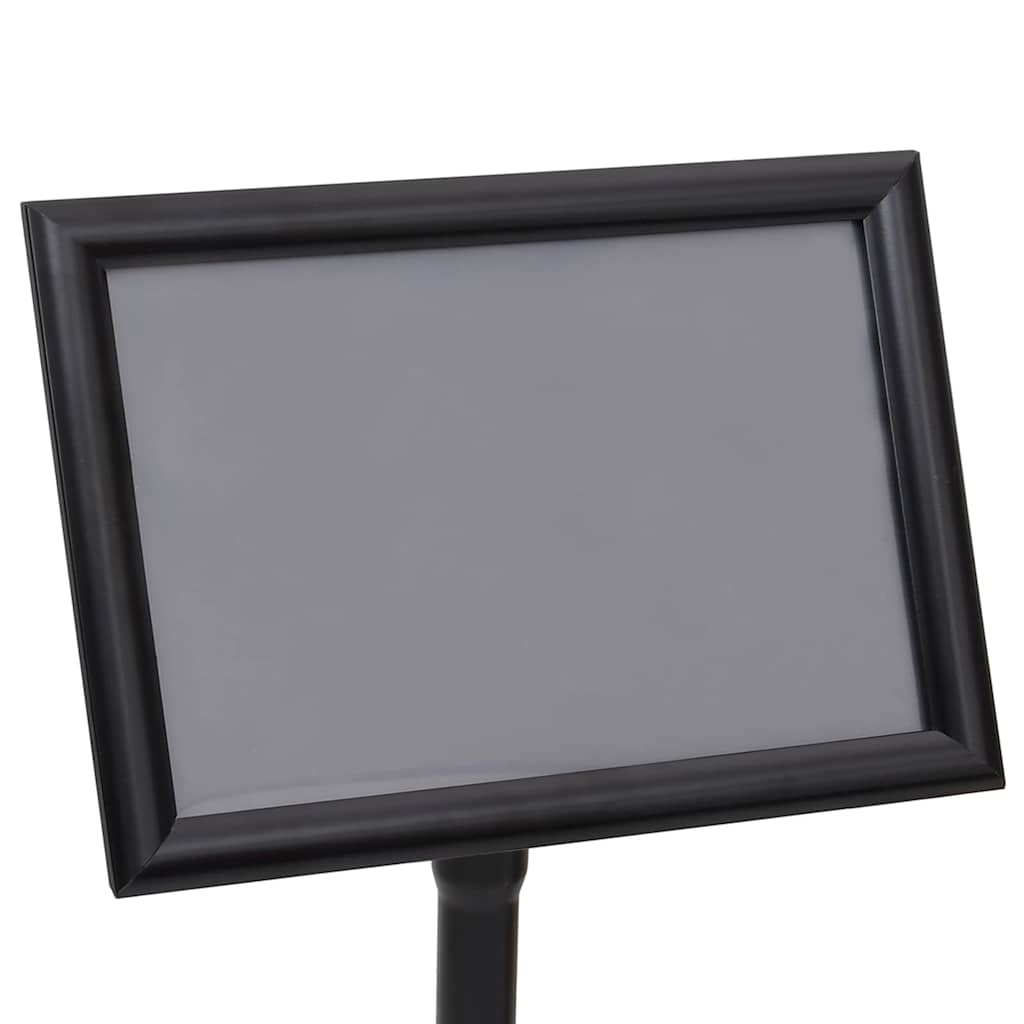 Plakat Stande 2 pcs Sort 45 x 32,7 x 108 cm Aluminium
