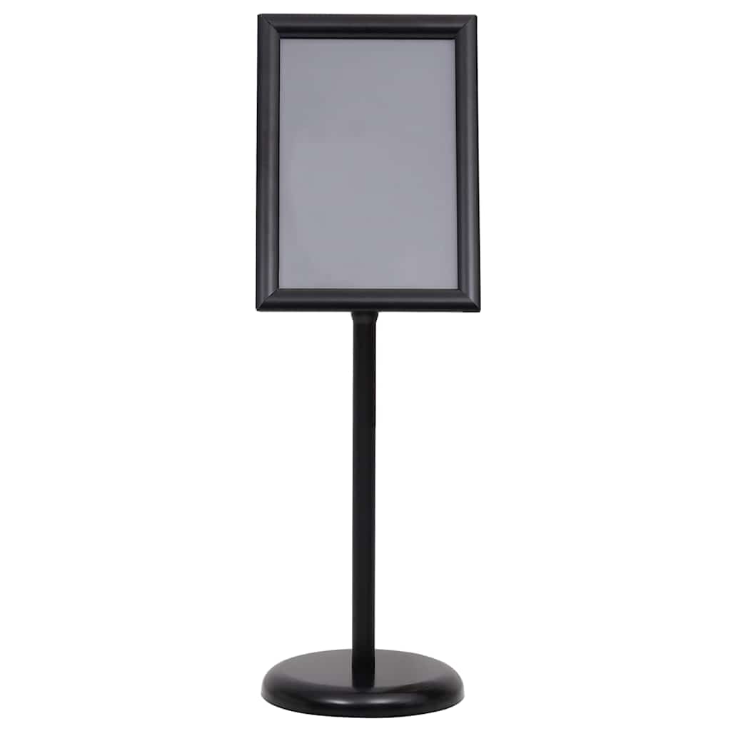 Plakat Stande 2 pcs Sort 45 x 32,7 x 108 cm Aluminium
