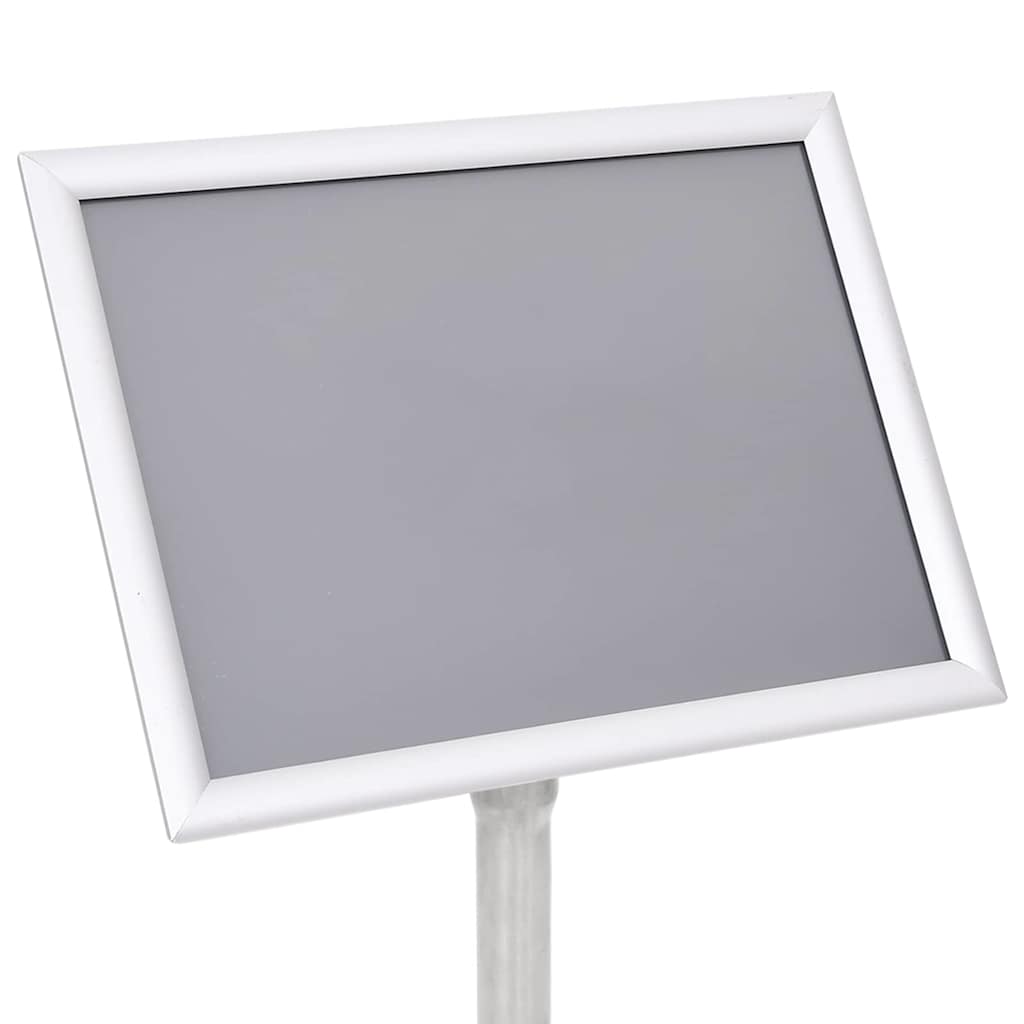 Plakat Stande 2 pcs Sølv 32,7 x 24 x 108 cm Aluminium
