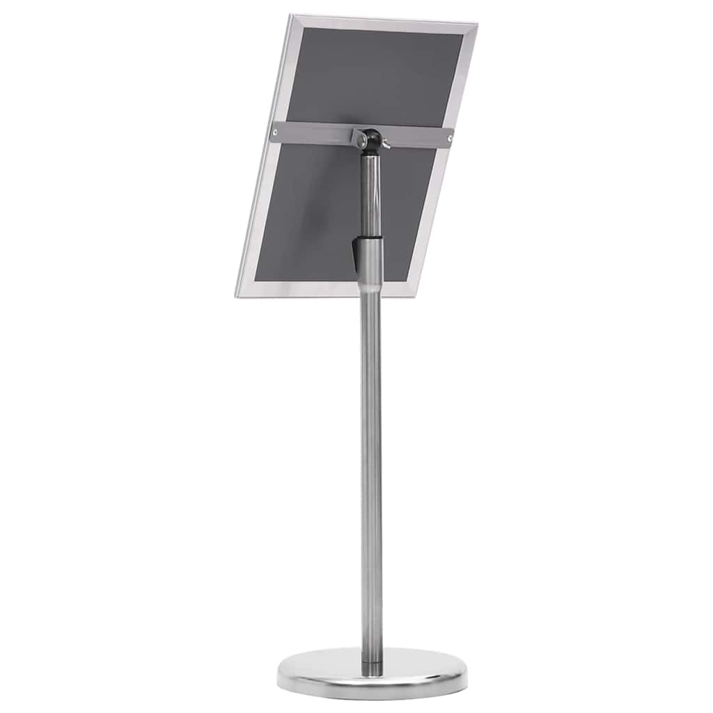 Plakat Stande 2 pcs Sølv 32,7 x 24 x 108 cm Aluminium