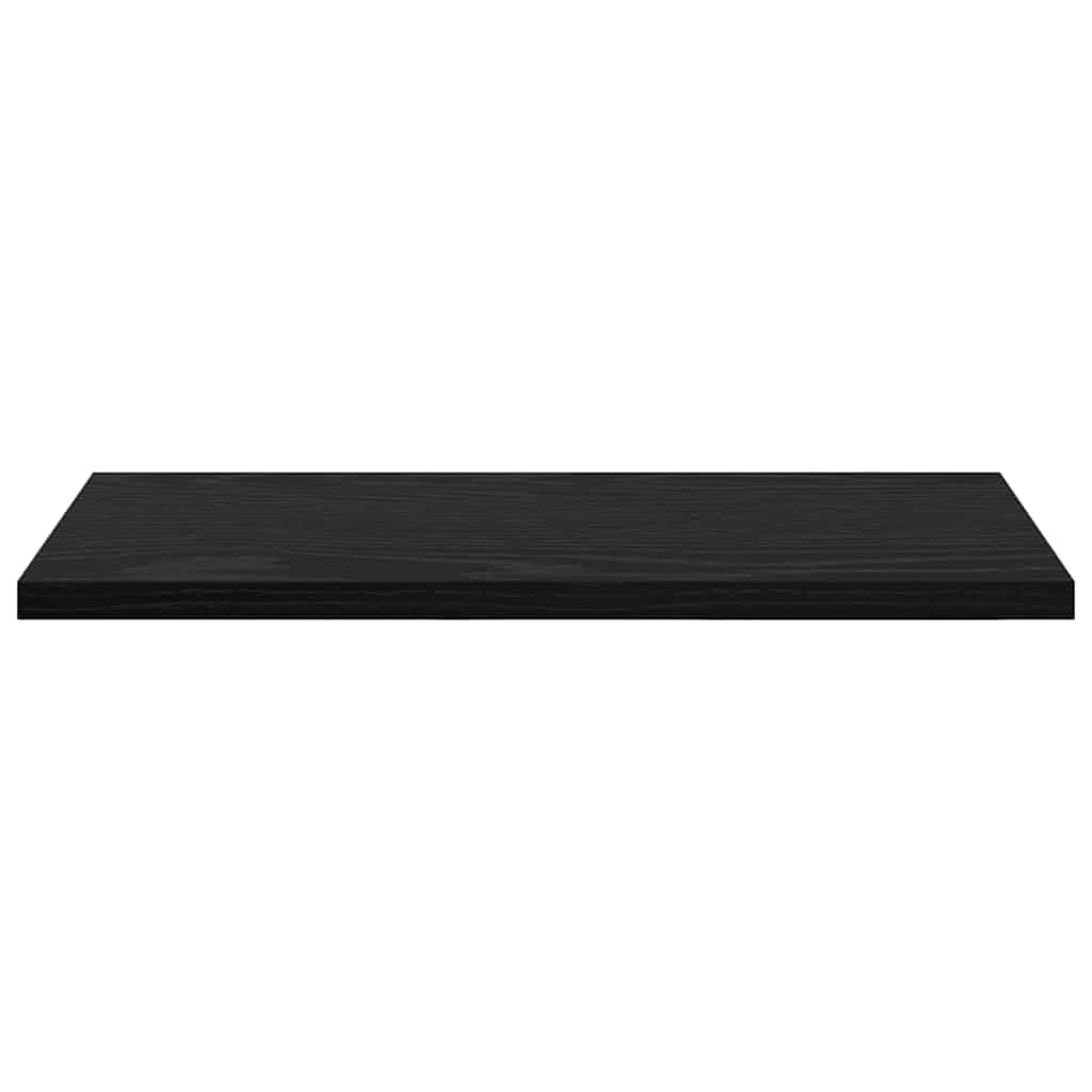 Boghylde Bræt 4 pcs Sort 40 x 20 x 1,5 cm Konstrueret træ